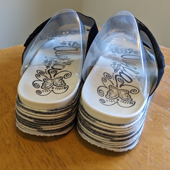 Allegra by PG Lite Sandals, Slip On, Black, Size 42 (10) - Picture 4 of 9